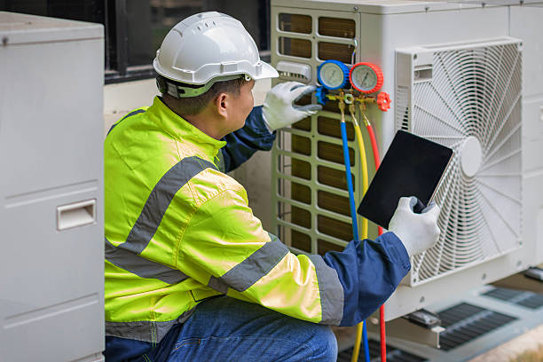 Professional Air Duct Cleaning technician working in Crittenden, NY